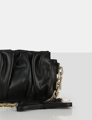 The Effia Black Chain Strap Shoulder Bag