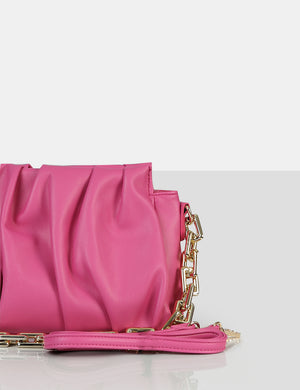 The Effia Pink Chain Strap Shoulder Bag