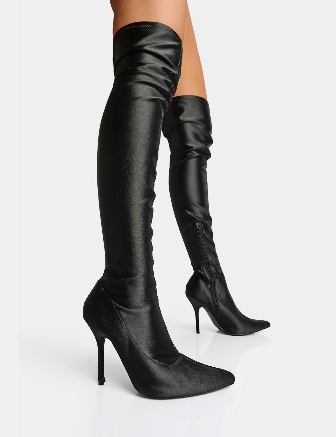 stiletto thigh high boots uk