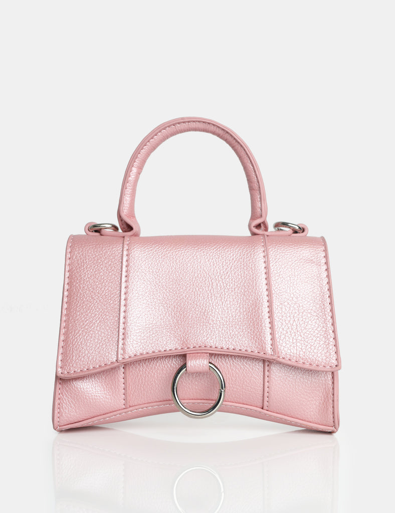 The Luana Iridescent Pink Mini Bag | Public Desire