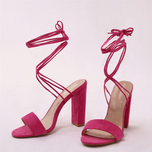 Public desire suzu tie up block heeled sandals on sale