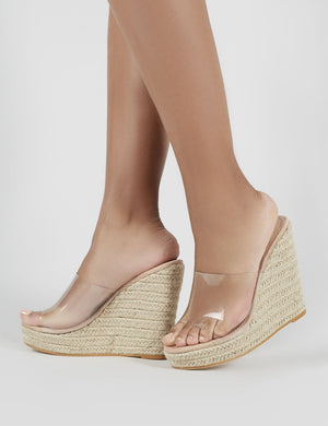 Espadrille sales wedge mules