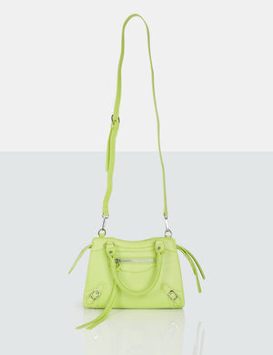 The Haven Lime Grain Pu Mini Tote Bag