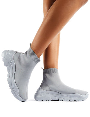 Grey sock trainers shop
