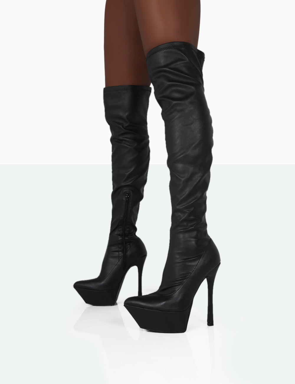 TRIXIE BLACK GRAIN PU | Public Desire