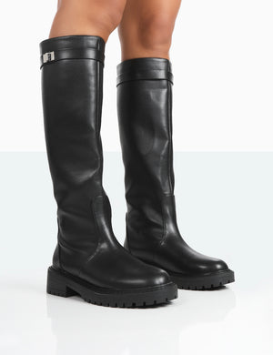 Round toe tall boots outlet