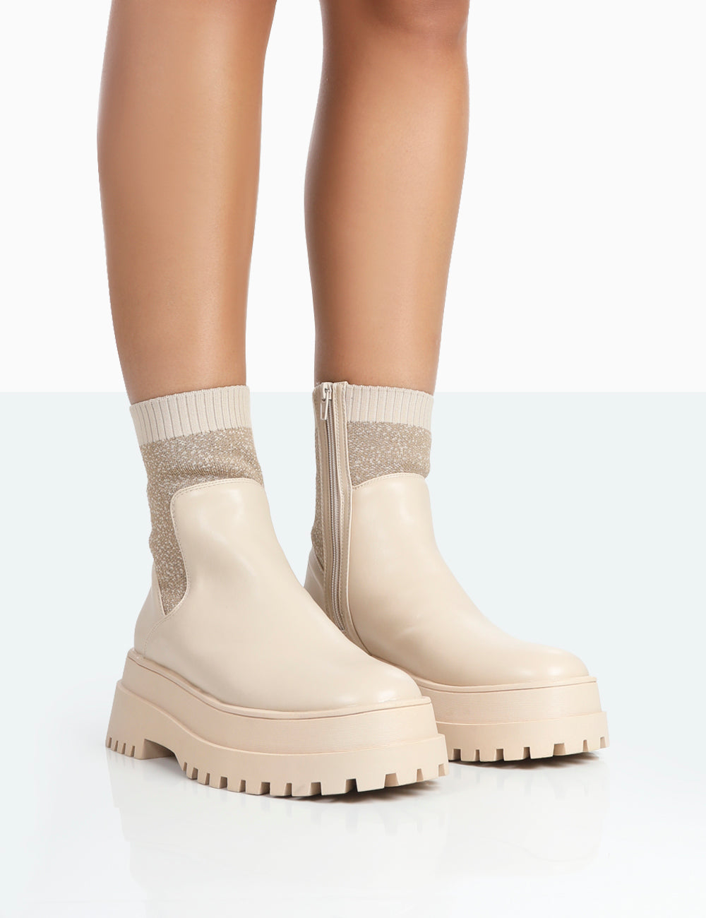 Sock booties nude deals