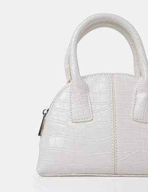 The Nova White Croc Grab Bag