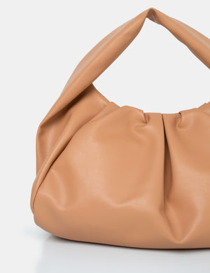 The Jace Slouched Tan Oversized Shoulder Bag