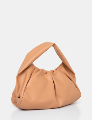 The Jace Slouched Tan Oversized Shoulder Bag