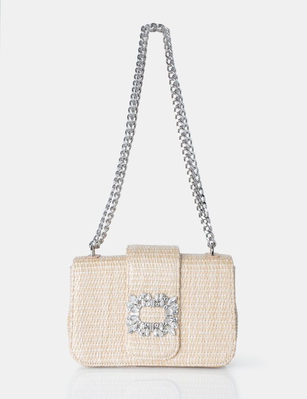 The Darcy Natural Raffia Shoulder Bag