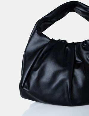 The Jace Slouched Black Oversized Shoulder Bag