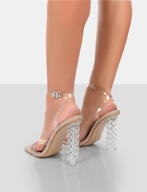 Nude glass deals heels