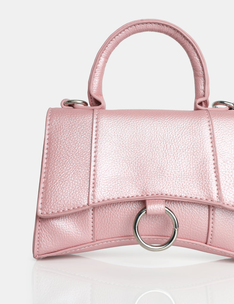 The Luana Iridescent Pink Mini Bag | Public Desire