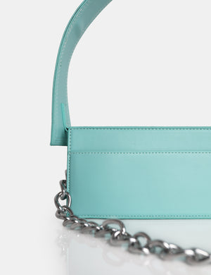 The Koa Mint Long Chain Detail Shoulder Bag