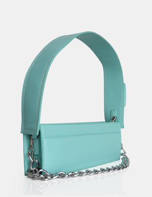 The Koa Mint Long Chain Detail Shoulder Bag