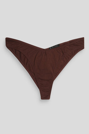 Curve V Front Knicker Chocolate