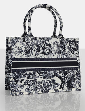 The Billie Canvas Navy Tote Bag