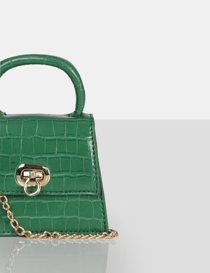 The Lilly Green Textured Mini Bag