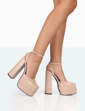 Statement block shop heels