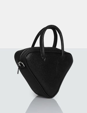The Diana Black Glitter Triangle Grab Bag