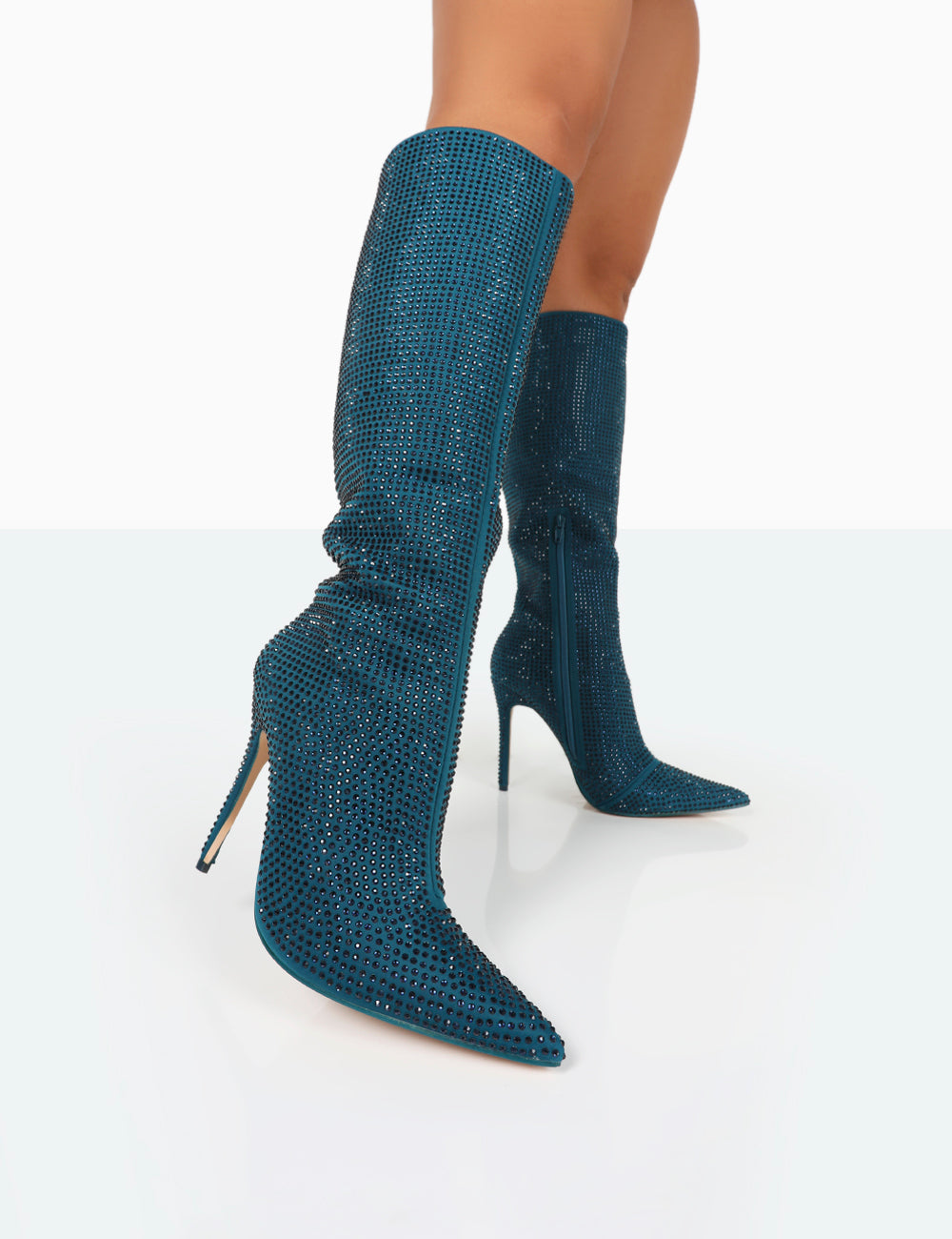 Teal color boots cheap