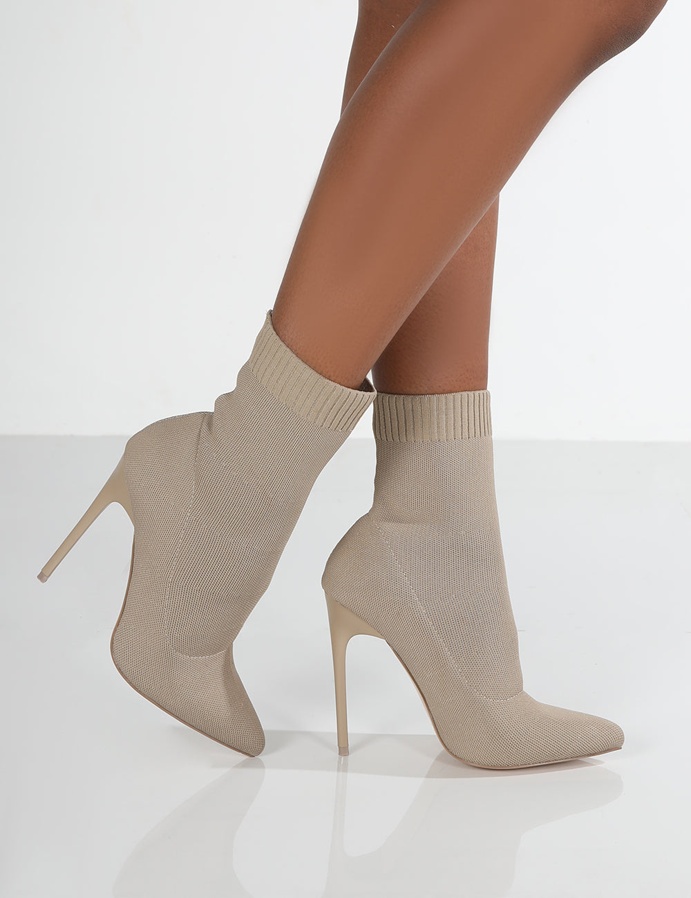 Camel sock booties sale