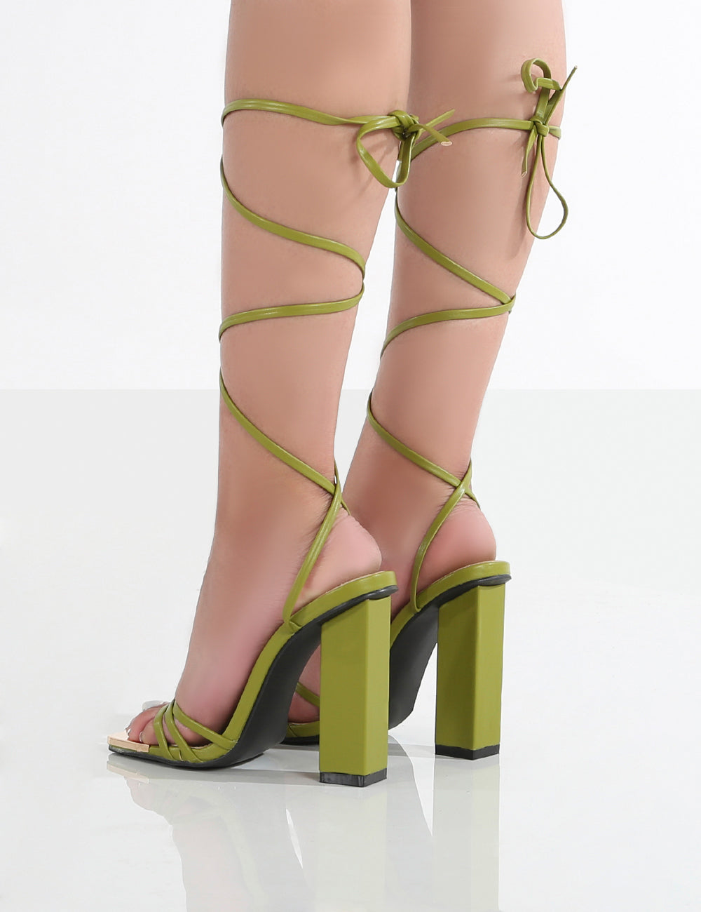 Olive Green Heels - Buy Olive Green Heels online in India