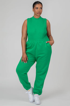 Curve 90S Oversized Joggers Green