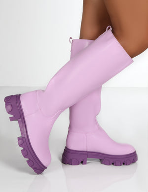 Lilac hunter boots shop