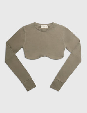 underbust long sleeve top
