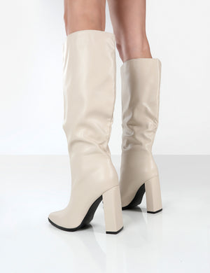 Stone over the knee boots hot sale