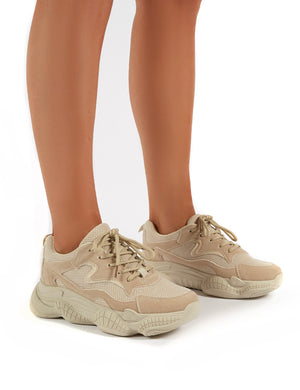 Sprint Sand Chunky Sole Trainers
