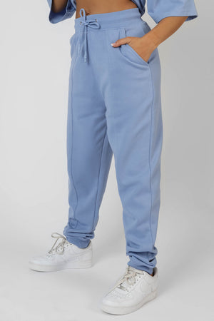 Seam Front Joggers Bluebell