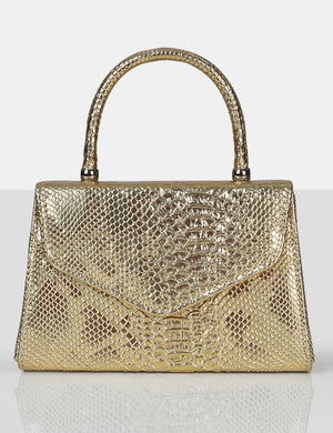 The Astrid Gold Textured Mini Bag