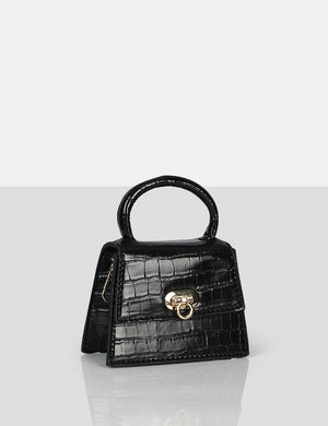 The Lilly Black Textured Mini Bag