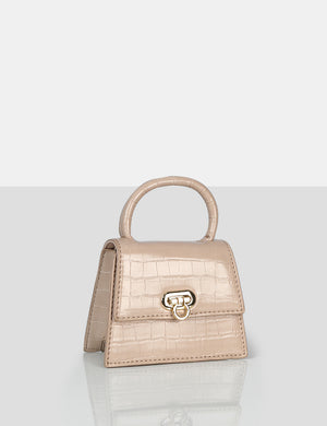 The Lilly Nude Textured Mini Bag