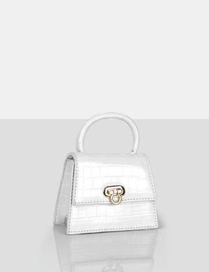 The Lilly White Textured Mini Bag