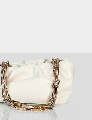 The Gossip White Chain Handbag