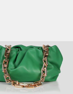 The Gossip Green Chain Handbag