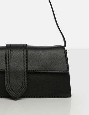 The Mani Black Pu Shoulder Bag