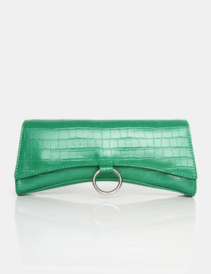 The Kemi Green Arched Crossbody Mini Handbag