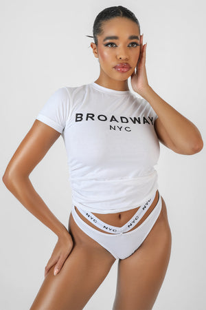 Slogan Lounge T-Shirt White