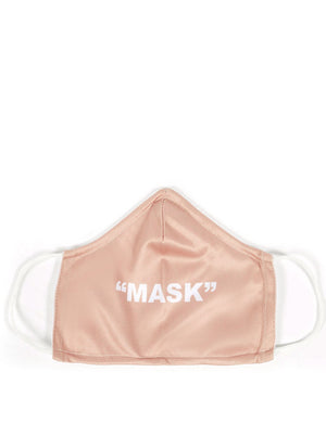 Nude Slogan Fashion Face Mask