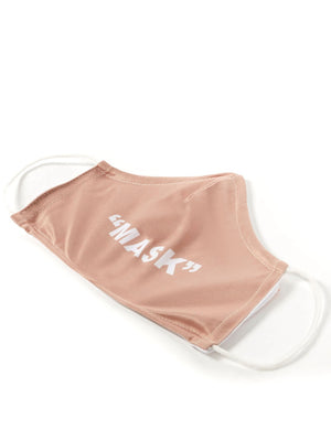 Nude Slogan Fashion Face Mask