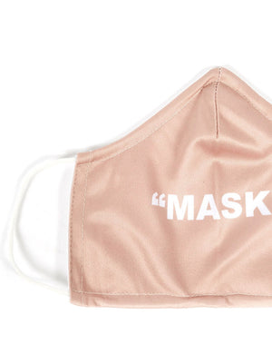 Nude Slogan Fashion Face Mask