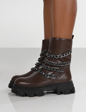 Ankle boots hotsell with chain detail